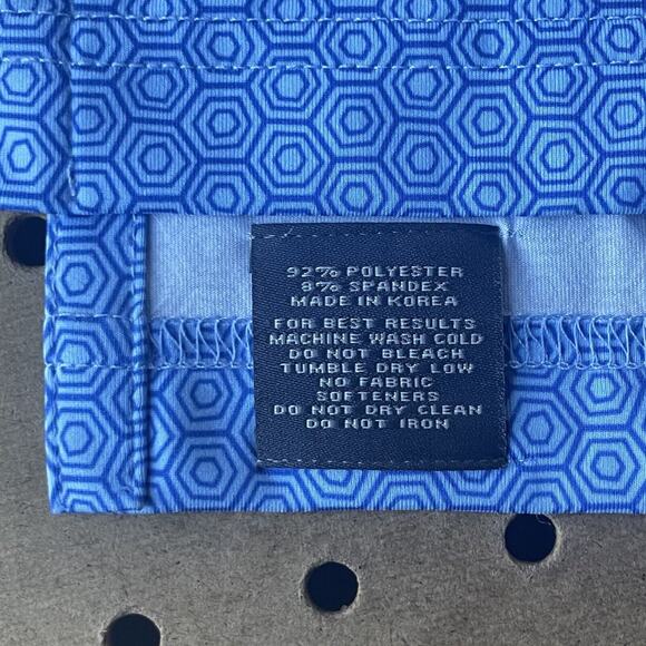 NWT Turtleson Vincent Tortoise Shell Performance Polo Amateur Players Blue Med - Picture 7 of 10